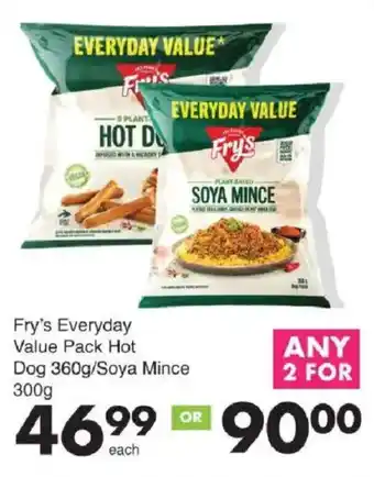Save Fry's Everyday Value Pack Hot Dog/Soya Mince offer
