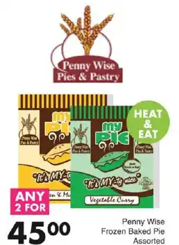 Save Penny Wise Frozen Baked Pie Assorted offer