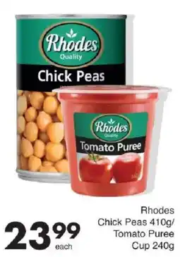 Save Rhodes Chick Peas offer