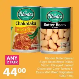 Save Rhodes Chakalaka offer