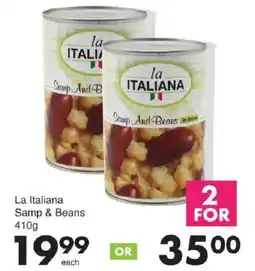 Save La Italiana Samp & Beans offer