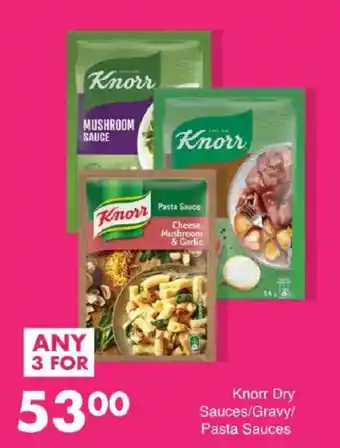 Save Knorr Dry Sauces/Gravy/Pasta Sauces offer