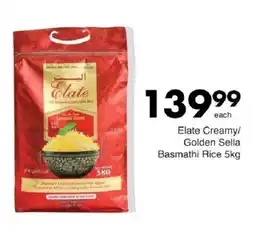 Save Elate Creamy/Golden Sella Basmathi Rice offer