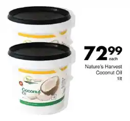 Save Nature's Harvest Coconut Oil offer