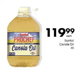 Save Sunfoil PROCHEF Canola Oil offer