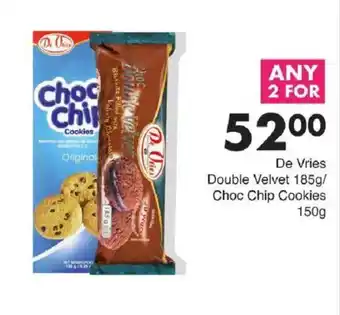 Save De Vries Double Velvet Choc Chip Cookies offer