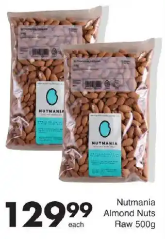 Save Nutmania Almond Nuts Raw offer