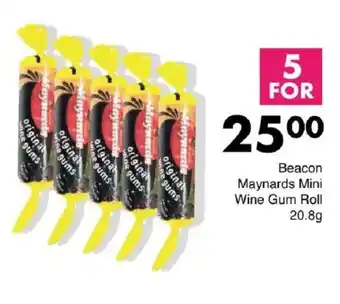 Save Beacon Maynards Mini Wine Gum Roll offer