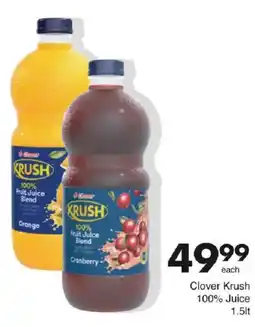 Save Clover Krush 100% Juice offer