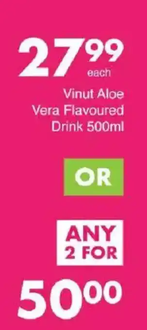 Save Vinut Aloe Vera Flavoured Drink offer