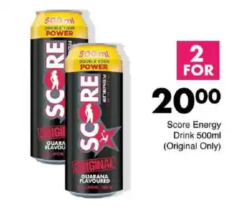 Save Score Energy Drink offer