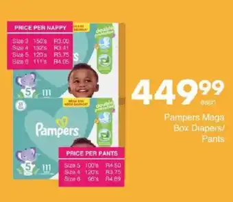 Save Pampers Mega Box Diapers/Pants offer