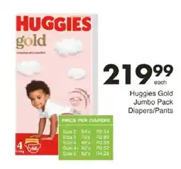 Save Huggies Gold Jumbo Pack Diapers/Pants offer