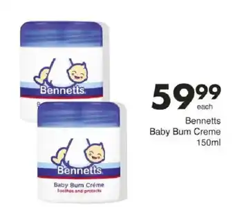 Save Bennetts Baby Bum Crème offer
