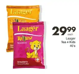Save Laager Tea 4 Kids offer