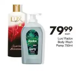 Save Lux/ Radox Body Wash offer