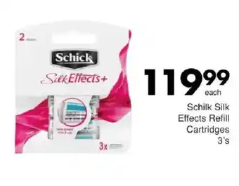 Save Schick Silk Effects+ Refill Cartridges offer