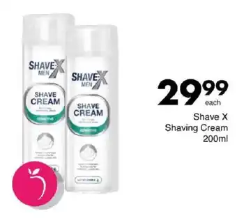 Save Shave X Shaving Cream offer