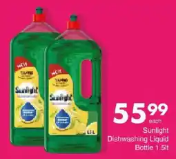 Save Sunlight Dishwashing Liquid offer