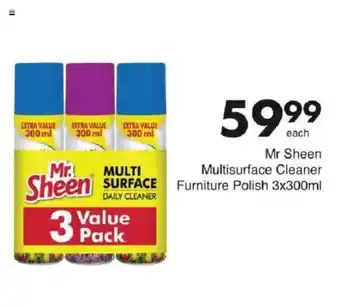 Save Mr Sheen Multisurface Cleaner Furniture Polish offer