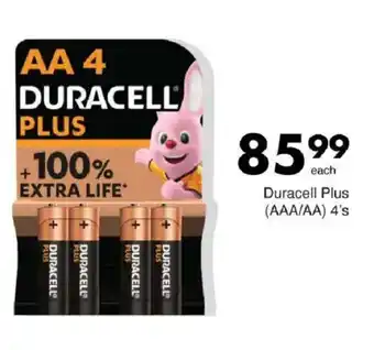 Save Duracell Plus (AAA/AA) 4's offer
