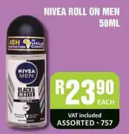 Cosmetic Connection NIVEA ROLL ON MEN Assorted offer