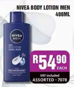 Cosmetic Connection NIVEA BODY LOTION MEN COOL KICK offer