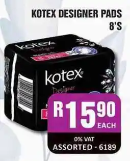 Cosmetic Connection Kotex Designer Pads Assorted offer