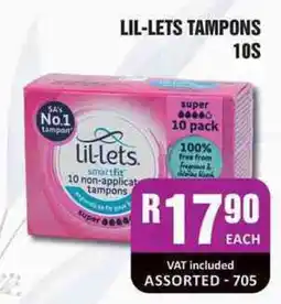 Cosmetic Connection Lil-lets tampons Assorted offer