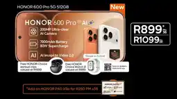 Cell C HONOR 600 Pro 5G 512GB offer
