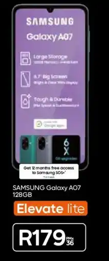 Cell C SAMSUNG Galaxy A07 128GB offer