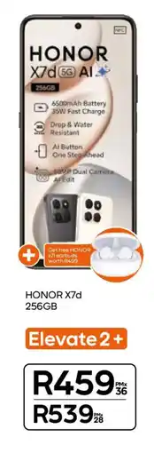Cell C HONOR X7d 256GB offer