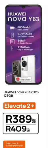 Cell C HUAWEI nova Y63 2026 128GB offer