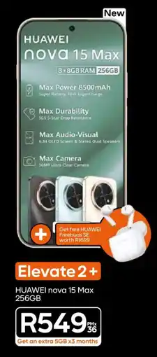 Cell C Huawei Nova 15 Max offer
