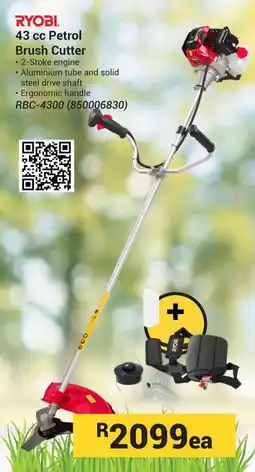 Builders Warehouse RYOBI 43 cc Petrol Brush Cutter offer