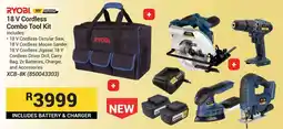Builders Warehouse Ryobi 18 V Cordless Combo Tool Kit offer