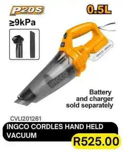 Legacy Industrial Supplies Ingco cordles hand held vacuum offer