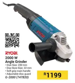 Builders Warehouse RYOBI 2000 W Angle Grinder offer