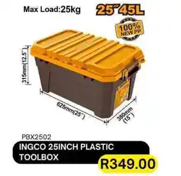 Legacy Industrial Supplies INGCO 25INCH PLASTIC TOOLBOX offer