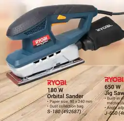 Builders Warehouse Ryobi 180W Orbital Sander offer