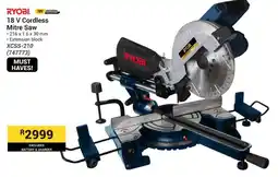 Builders Warehouse RYOBI 18 V Cordless Mitre Saw offer