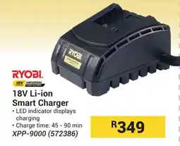 Builders Warehouse RYOBI 18V Li-ion Smart Charger offer