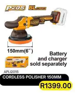 Legacy Industrial Supplies Ingco cordless polisher offer