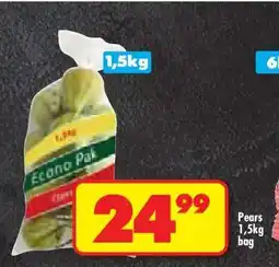 Shoprite PEARS 1,5kg bag offer
