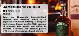Johnny's Liquor Hypermarket Jameson 18Yr Old offer