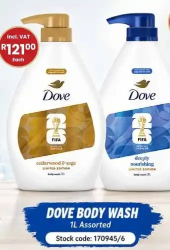 Africa Cash and Carry Dove Body Wash Assorted offer