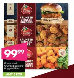 Save Hyper Riversmead Crumbed Chicken Burgers/Nuggets/Bites offer