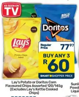 Pick n Pay Lay's or Doritos Corn Flavoured Chips Assorted offer