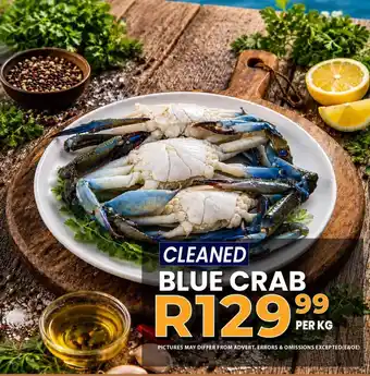 Take 'n Pay Cleaned blue crab offer