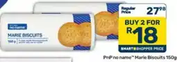 Pick n Pay no name Marie Biscuits offer